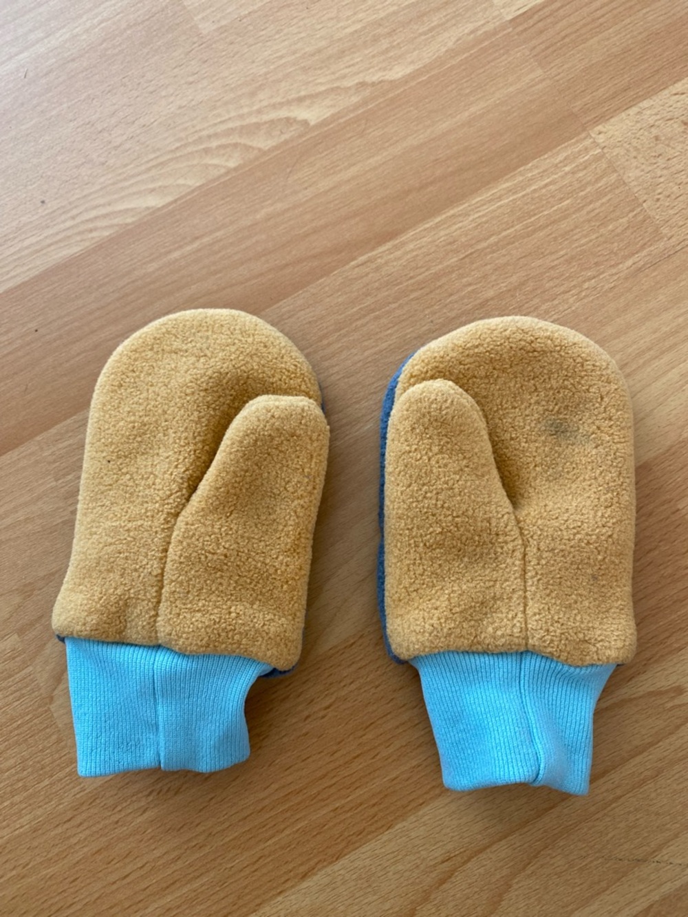 Patagonia Kids Blue Fleece Mittens 2T-5T - Picture 2 of 3